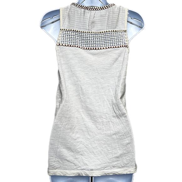 Anthropologie Akemi + Kin Boho Eyelet Knit Sleeveless Top/XS - Picture 3 of 8